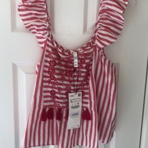 Zara embroidered top! New with tags!